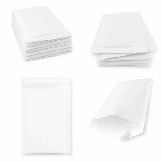 110 X 165 MM White PADDED BUBBLE ENVELOPES BAGS POSTAL WRAP - SIZE 1 SS1 EP1 A/000