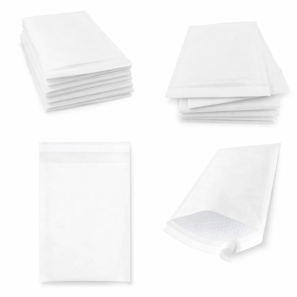 165 X 170 MM WHITE PADDED BUBBLE ENVELOPES BAGS POSTAL WRAP - SIZE FOR CD