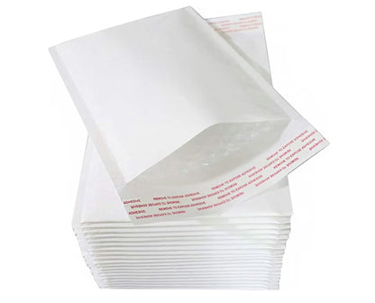 165 X 170 MM WHITE PADDED BUBBLE ENVELOPES BAGS POSTAL WRAP - SIZE FOR CD